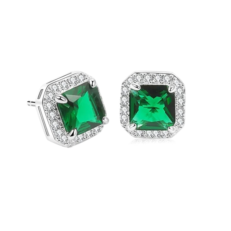 Emerald Stud Earrings